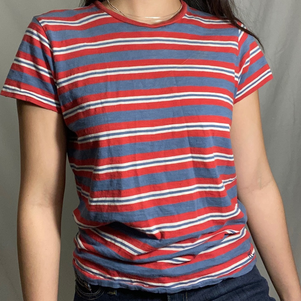 Womens Ralph Lauren cotton striped tee size Small